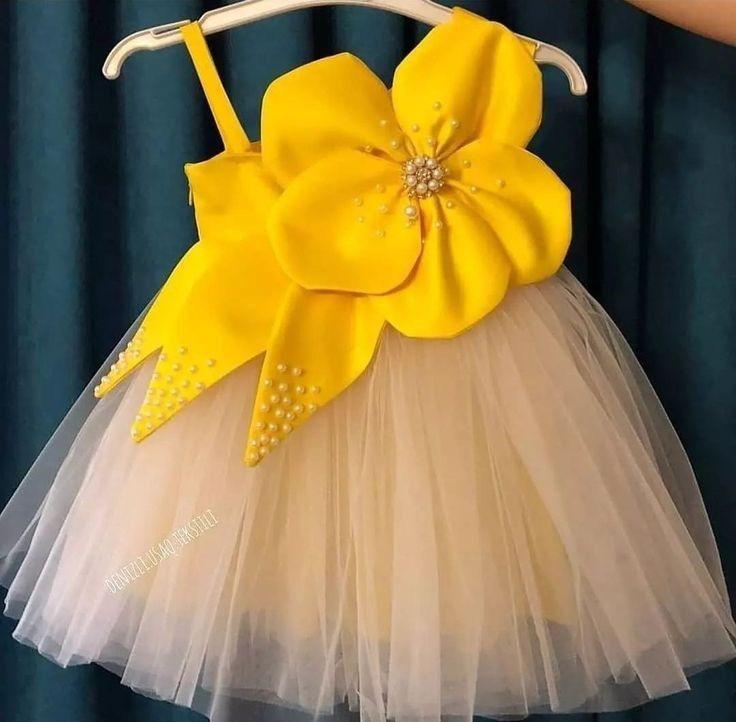 sunflower baby girl dress