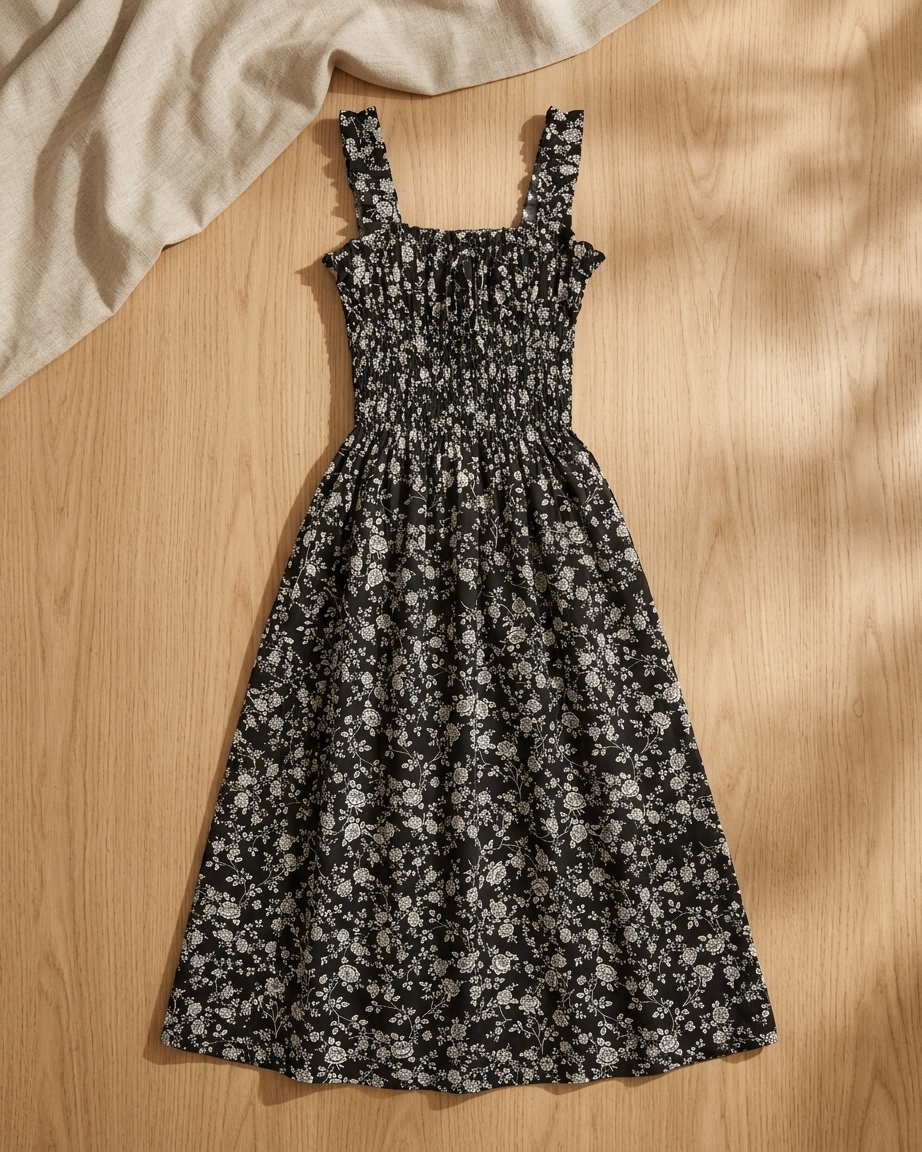Runched sleeveless dress