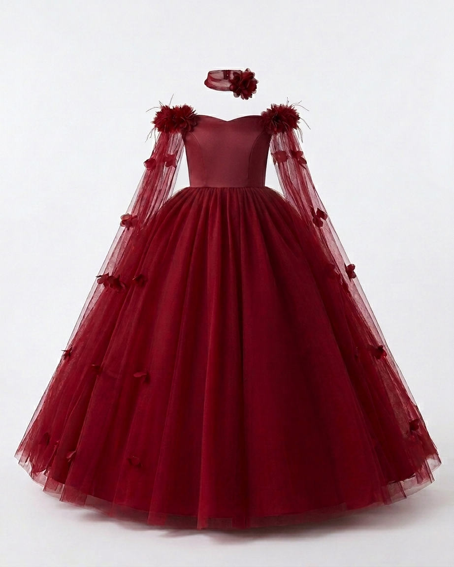 tulle long dress 